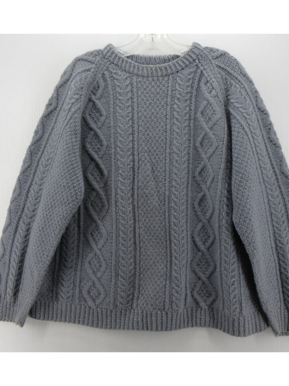VINTAGE McKennas Sweater XL Aran Wool Fisherman Cable Hand Knit
